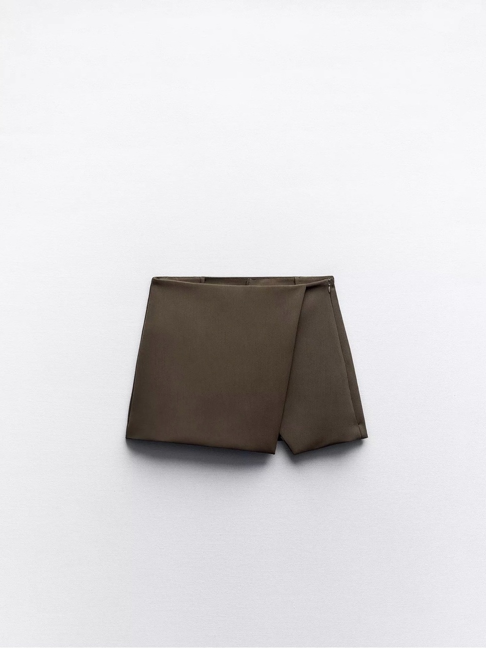 Zara Dark Olive Wrap Skort